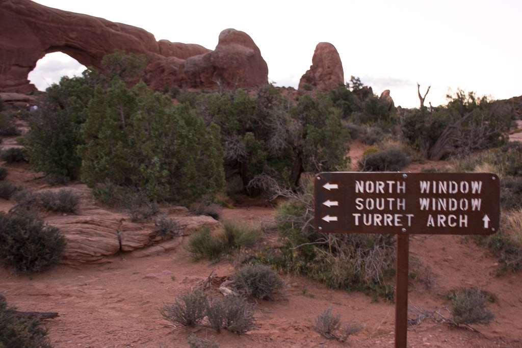 Dawn at North and South Windows Arch