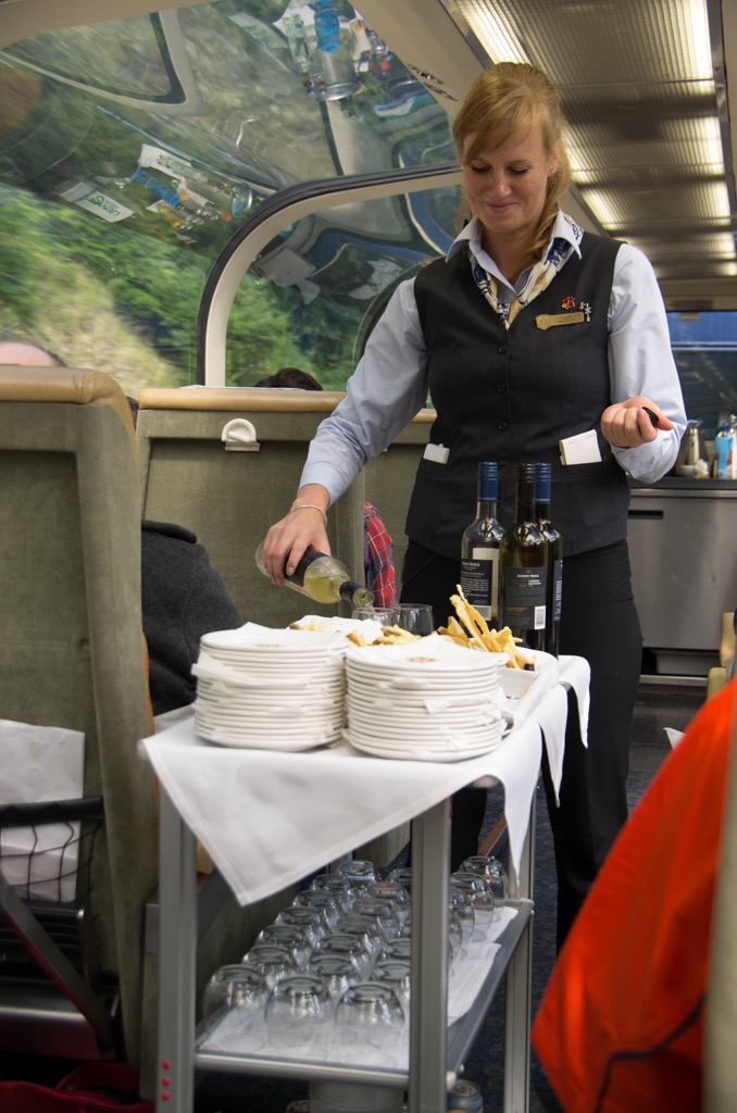 Our host serving a snack before lunch