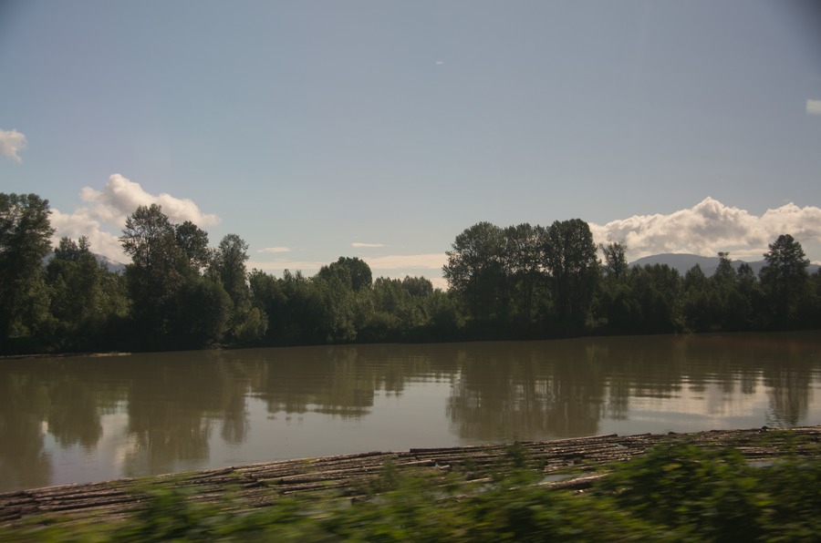 Along the lower Fraser River