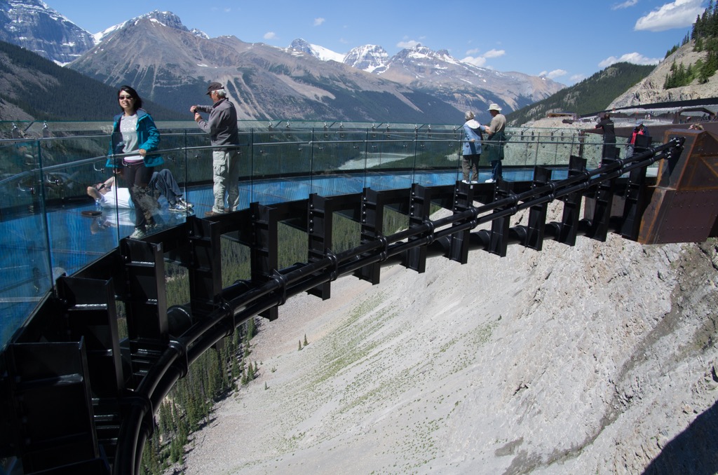 Columbia Ice Fields glass bottom overlook