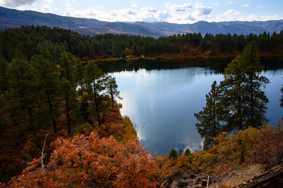 Fall colors and clear lakes