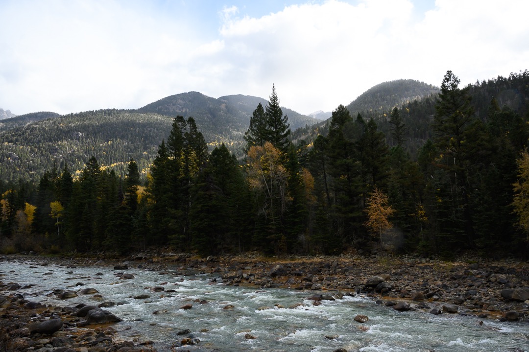 Animas River running fast