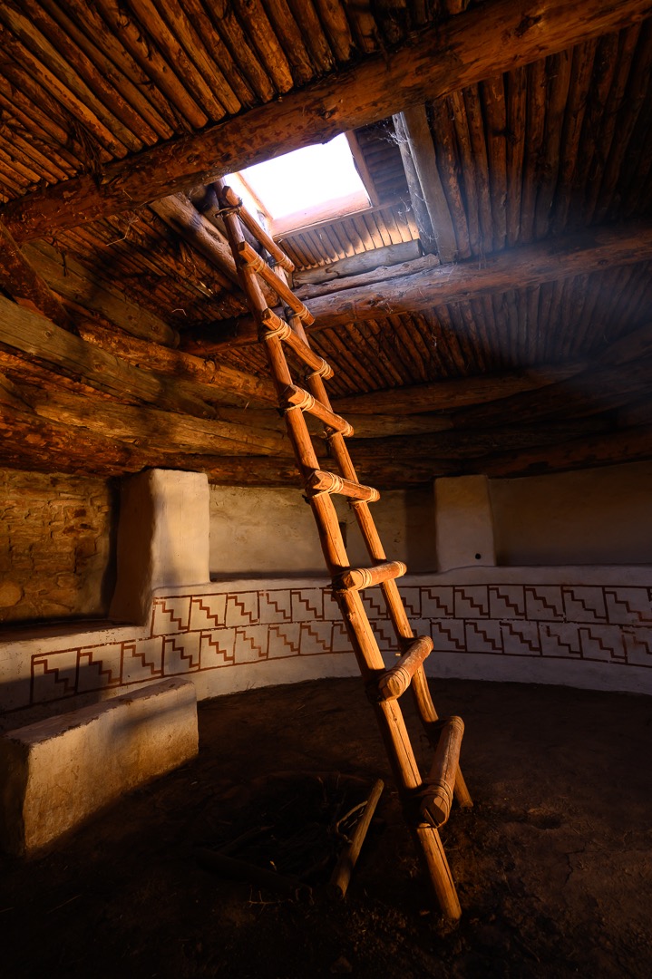 Down the ladder, into the Kiva